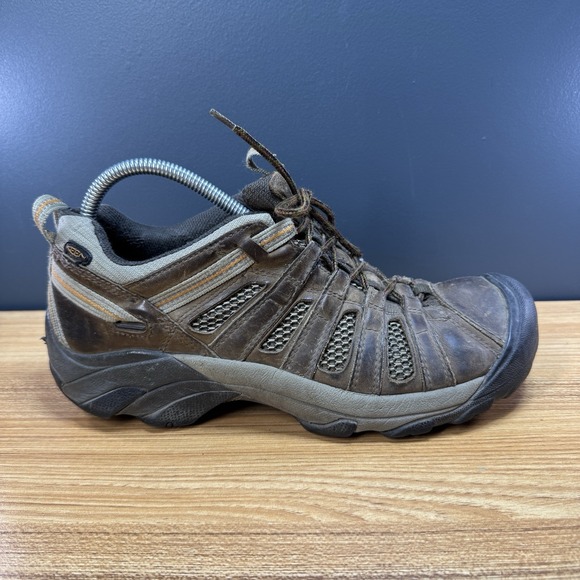 Keen Voyageur Shoes Men US 10 Breathable Low Leather‎ Hiking Brown 1002570 - Picture 1 of 8